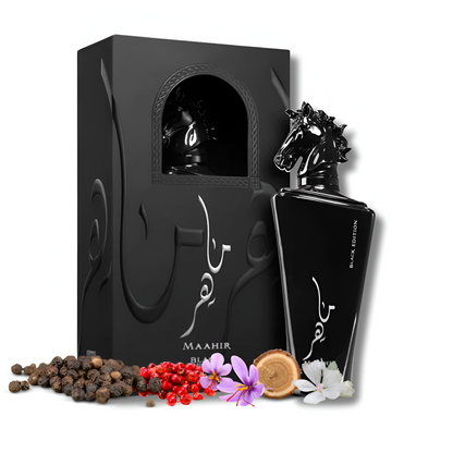 LA JOYA OCULTA MAAHIR BLACK EDITION LATTAFA+PERFUMERO